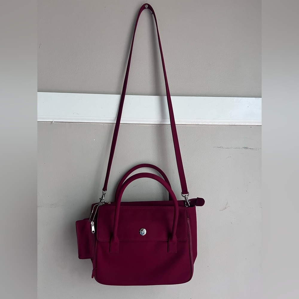 Express Burgundy Bodycross/Tote Bag